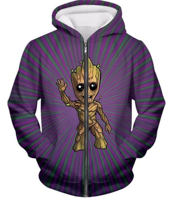 Baby Groot Hoodie - Zip Up Hoodie