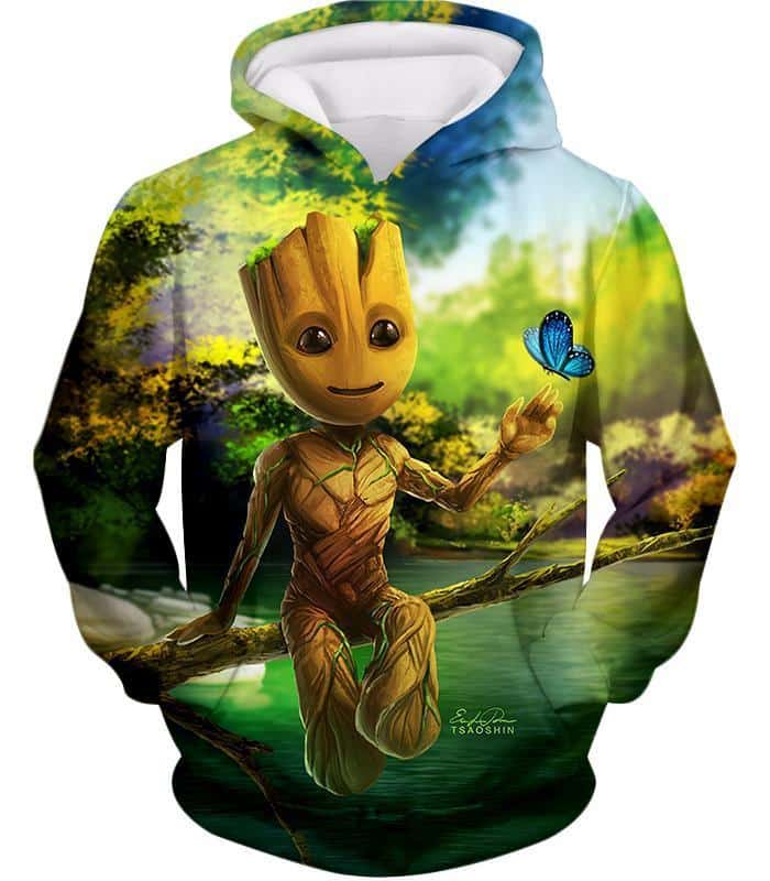 Hero Young Sapling Groot Hoodie - Hoodie