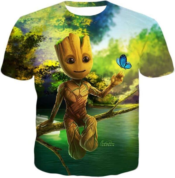 Hero Young Sapling Groot Hoodie - T-Shirt