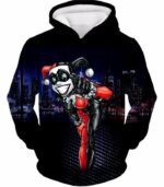 Cool Gotham Villain Harley Quinn Animated Graphic Zip Up Hoodie - Hoodie