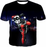 Cool Gotham Villain Harley Quinn Animated Graphic Zip Up Hoodie - T-Shirt