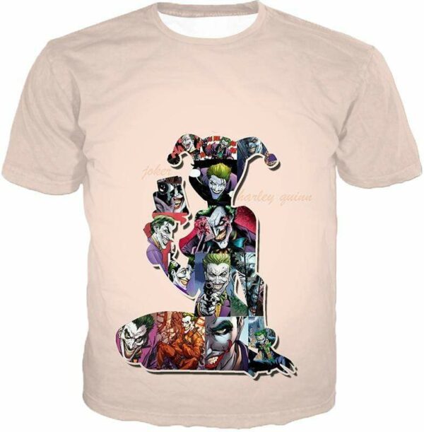 Crazy Harley Quinn Villain Made By Joker Promo White Hoodie - T-Shirt