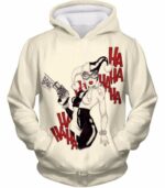 Crazy Jokers Forever Love Harley Quinn Cool White Hoodie