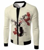 Crazy Jokers Forever Love Harley Quinn Cool White Hoodie - Jacket