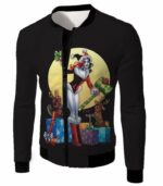 DCs Ultimate Villain Harley Quinn Christmas Promo Cool Black Hoodie - Jacket