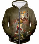 Extremely Wild And Crazy Super Villain Harley Quinn Animated Action Hoodie - Zip Up Hoodie