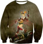 Extremely Wild And Crazy Super Villain Harley Quinn Animated Action Hoodie - Sweatshirt