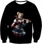 Gotham Citys Havoc Creator Hot Harley Quinn HD Black Promo Hoodie - Sweatshirt