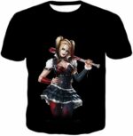 Gotham Citys Havoc Creator Hot Harley Quinn HD Black Promo Hoodie - T-Shirt