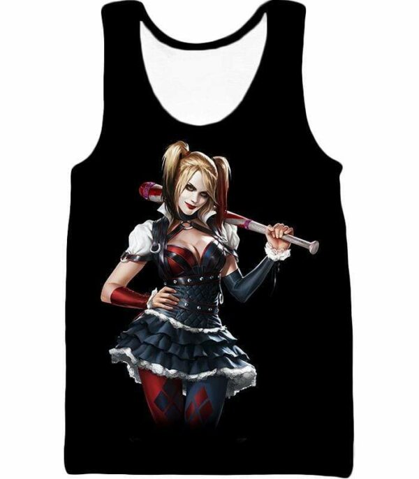 Gotham Citys Havoc Creator Hot Harley Quinn HD Black Promo Hoodie - Tank Top