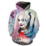 Harley Quinn 3D Hoodie BLUE & PINK