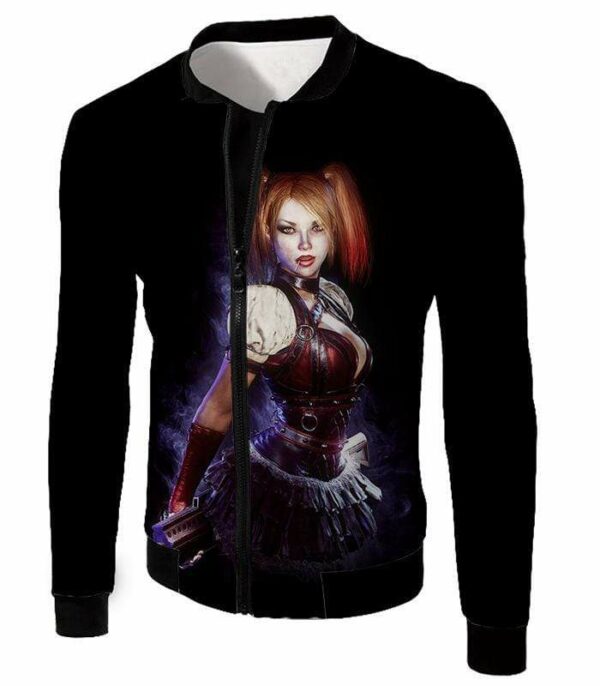 Harley Quinn Fan Art HD Black ] Hoodie - Jacket