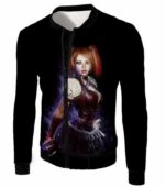 Harley Quinn Fan Art HD Black ] Zip Up Hoodie - Jacket