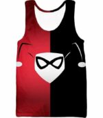 Harley Quinn Logo Promo Red And Black Hoodie - Tank Top