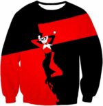 Harley Quinn Promo Red And Black Hoodie - Sweatshirt