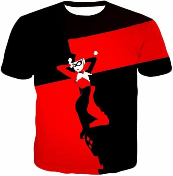 Harley Quinn Promo Red And Black Hoodie - T-Shirt