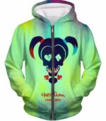 Harley Quinn Promo Suicide Squad Logo Hoodie - Zip Up Hoodie