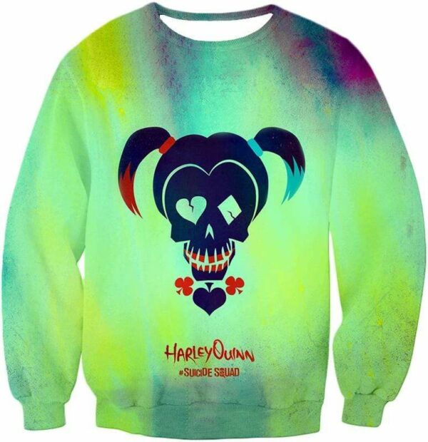 Harley Quinn Promo Suicide Squad Logo Zip Up Hoodie - Sweatshirt