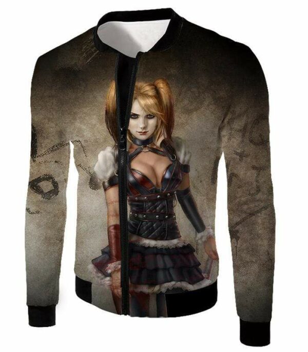 Hot Blonde Harley Quinn HD Graphic Hoodie - Jacket