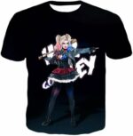 Hottest DC Villain Harley Quinn Promo HD Black Hoodie - T-Shirt