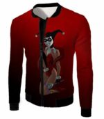 Sexy DC Comic Villain Harley Quinn Cool Red Hoodie - Jacket