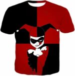 The Animated Villain Harley Quinn Promo Red And Black Hoodie - T-Shirt