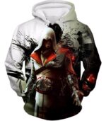 Assassin Ezio Firenze Super Cool Graphic Promo Zip Up Hoodie - Hoodie