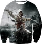 Assassin's Creed Black Flag Hero Edward James Kenway Cool Action Hoodie - Sweatshirt