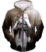 Assassins Legend Altair Ibn-LaAhad Cool Action Promo Hoodie - Zip Up Hoodie