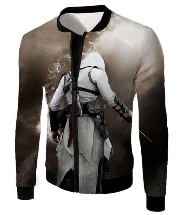 Assassins Legend Altair Ibn-LaAhad Cool Action Promo Zip Up Hoodie - Jacket