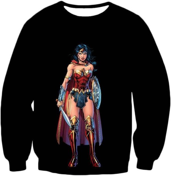 Best Amazonian Wonder woman Cool Black Hoodie - Sweatshirt