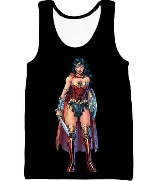 Best Amazonian Wonder woman Cool Black Hoodie - Tank Top