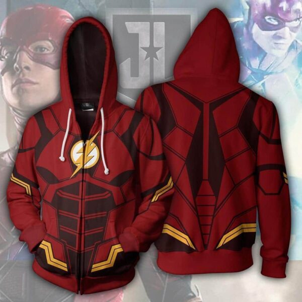 Comic Style FLASH Hoodie Jacket