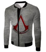 Cool Assassin's Creed Symbol Promo Grey Hoodie - Jacket