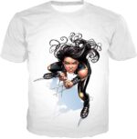 Cool Mutant Clone X-23 Action White Zip Up Hoodie - T-Shirt