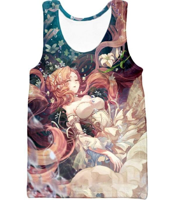 Cute Blonde Haired Anime Beauty Nunnally Vi Britannia Hoodie - Tank Top