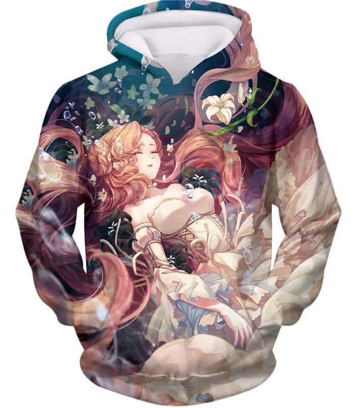 Cute Blonde Haired Anime Beauty Nunnally Vi Britannia Hoodie