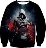 Edward James Kenway Incredible Black Flag Assassin Promo Hoodie - Sweatshirt