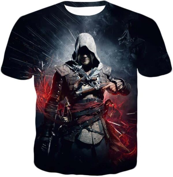 Edward James Kenway Incredible Black Flag Assassin Promo Hoodie - T-Shirt