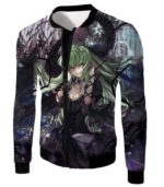 Green Haired C.C. The Grey Witch Of Britannia Cool Dark Anime Hoodie - Jacket