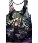 Green Haired C.C. The Grey Witch Of Britannia Cool Dark Anime Hoodie - Tank Top