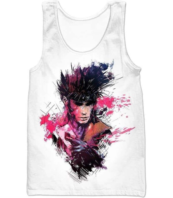 Hero Gambit Cool White Hoodie - Tank Top