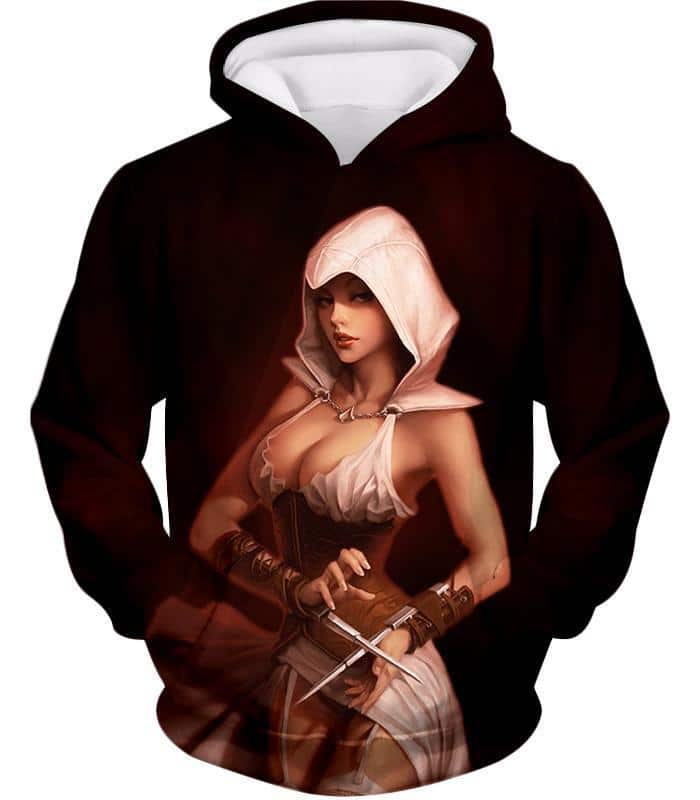 Hot Female Assassin Cool Promo Red Hoodie - Hoodie