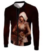 Hot Female Assassin Cool Promo Red Hoodie - Jacket