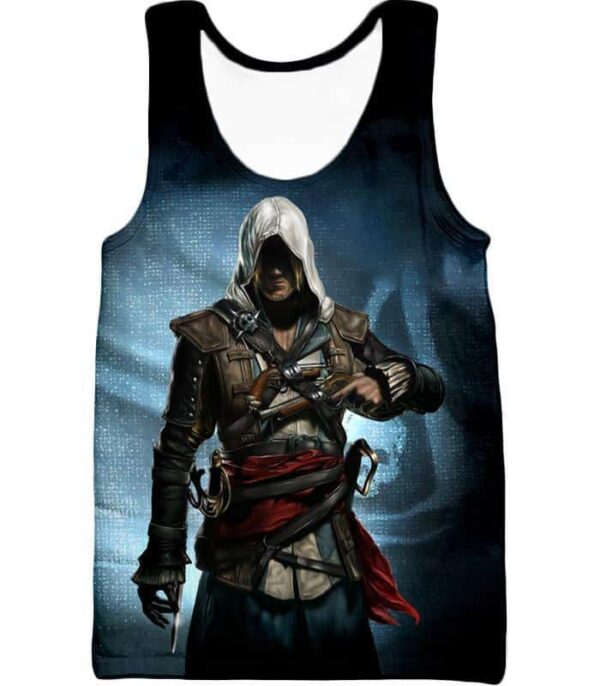 Incredible Hero Edward James Assassin's Creed Black Flag Promo Hoodie - Tank Top