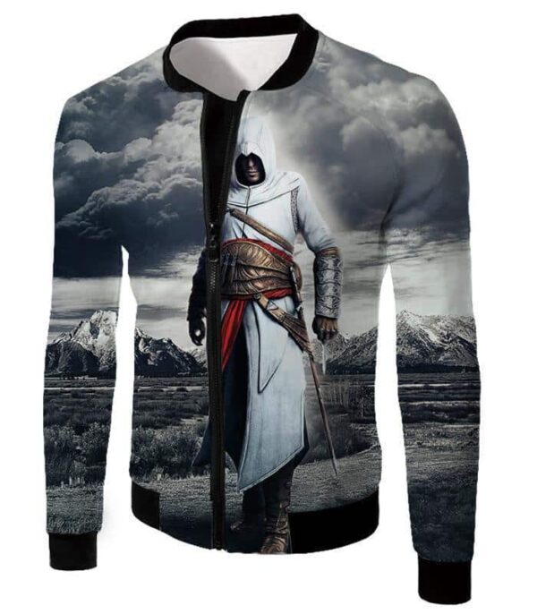 Legendary Assassin Hero Altair Cool Assassin Creed Promo Zip Up Hoodie - Jacket