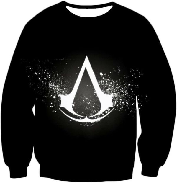 Logo Assassin's Creed Cool Black Hoodie - Sweatshirt