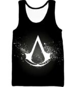 Logo Assassin's Creed Cool Black Hoodie - Tank Top