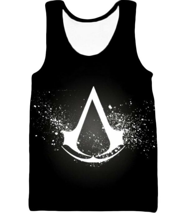 Logo Assassin's Creed Cool Black Hoodie - Tank Top