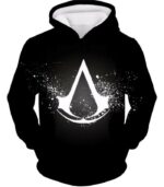 Logo Assassin's Creed Cool Black Zip Up Hoodie - Hoodie